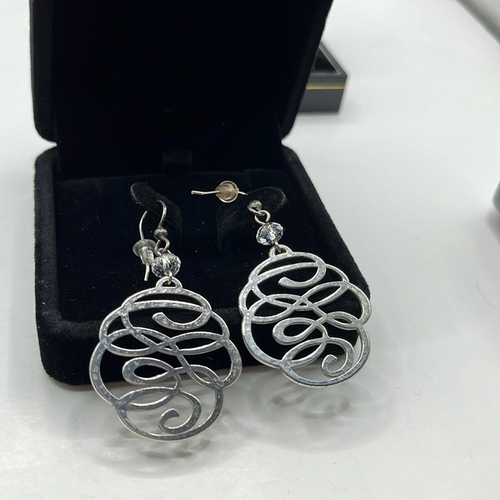 Brighton Earrings French Wire Earrings Inspired by scroll “scribble print”